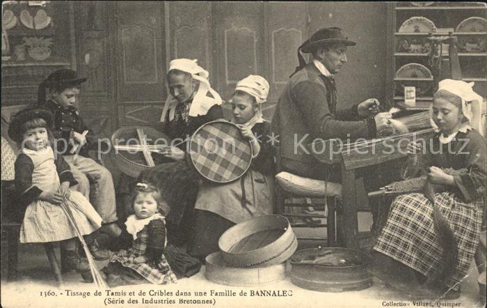 Handarbeit Tissage de Tamis Cribles Famille Bannal