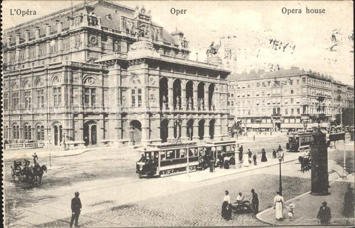 Strassenbahn Wien Oper Hygiene-Ausstellung