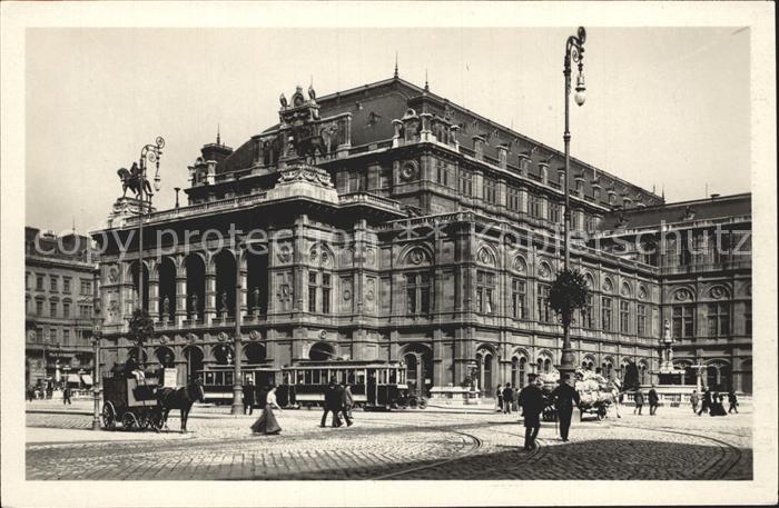 Opergebaeude Wien I. Staatsoper Strassenbahn
