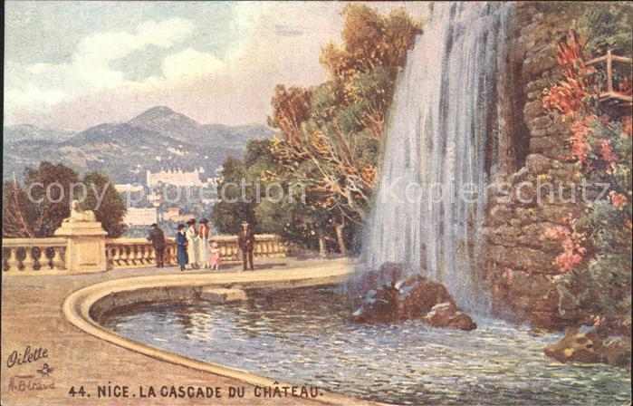 Verlag Tucks Oilette Nr. 44 Nice Cascade du Chateau N. Beraud