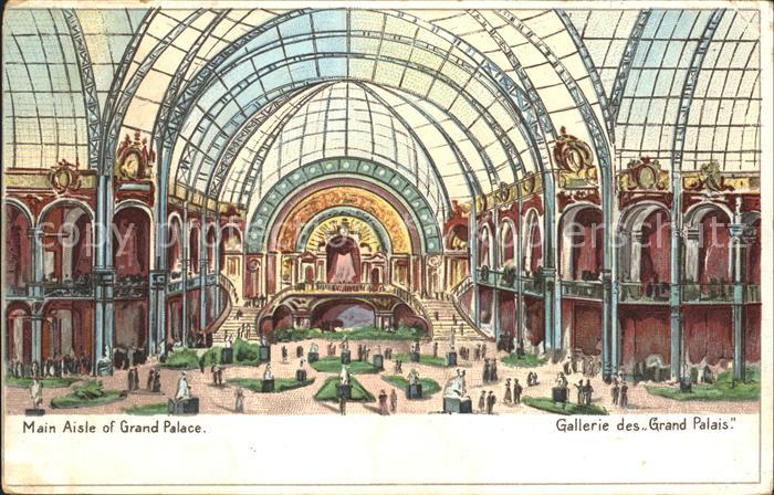 Exposition Universelle Paris 1900 Main Aisle of Grand Palace Gallerie des Grand