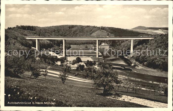 Bruecken Bauwerke Autobahnbrücke Hann. Münden