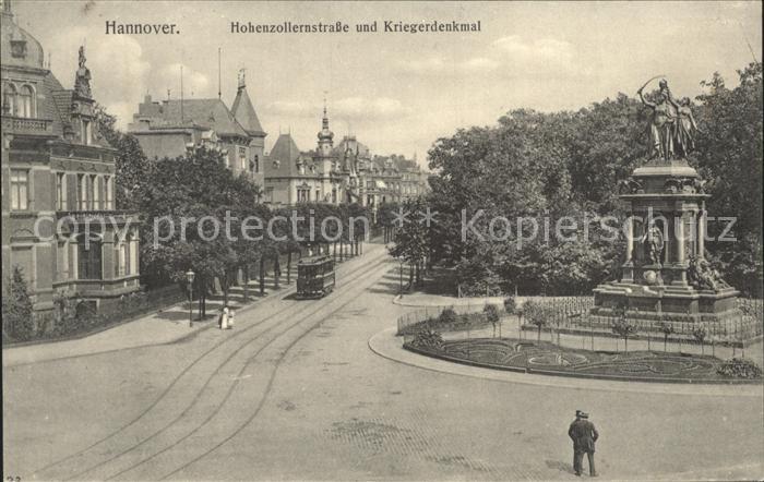 Strassenbahn Hannover Hohenzollernstrasse Kriegerdenkmal