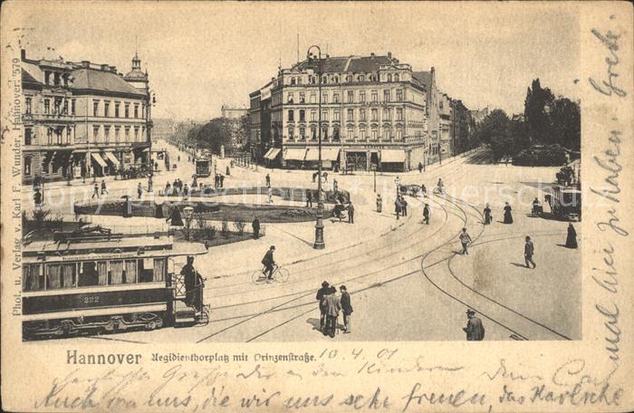 Strassenbahn Hannover Aegidientorplatz Prinzenstrasse