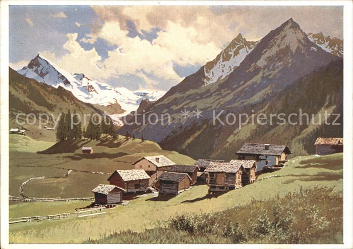 Kuenstlerkarte Jos. Suessmayr Gebirgsdorf