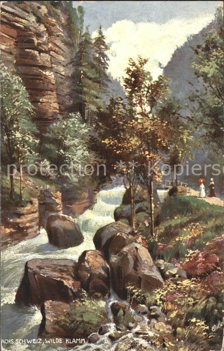 Verlag Tucks Oilette Nr. 660 B Wilde Klamm Saechsische Schweiz
