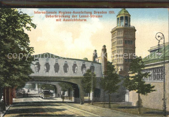 Ausstellung Internationale-Hygiene-Ausstellung Dresden Lenne-Strasse Aussichtstu