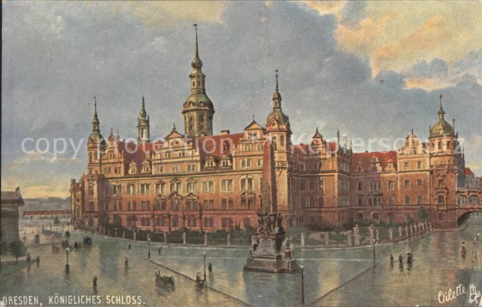 Verlag Tucks Oilette Nr. 174 B Dresden Koenigliches Schloss