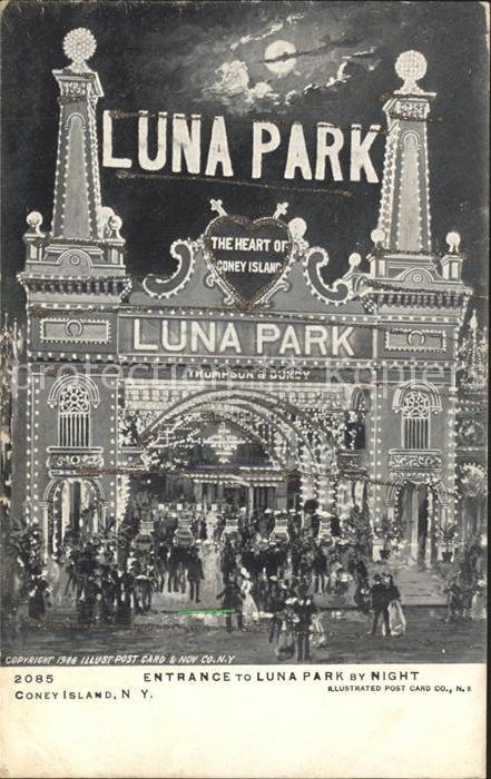 Lunapark Coney Island N.Y. Entrance