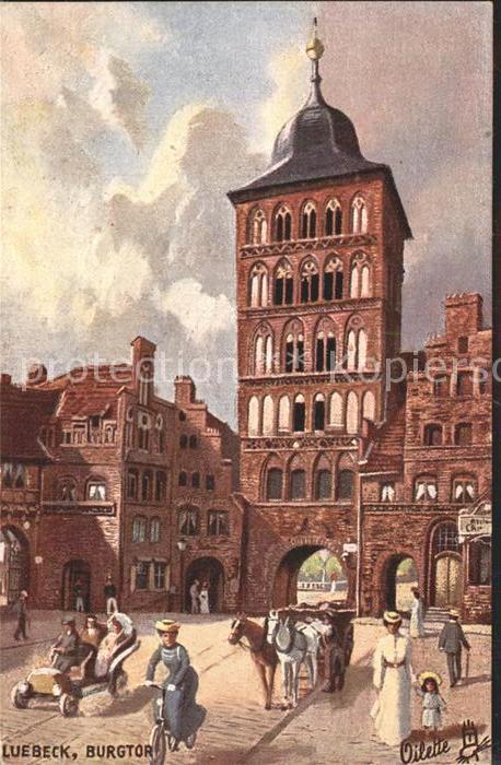 Verlag Tucks Oilette Nr. 175 B Luebeck Burgtor