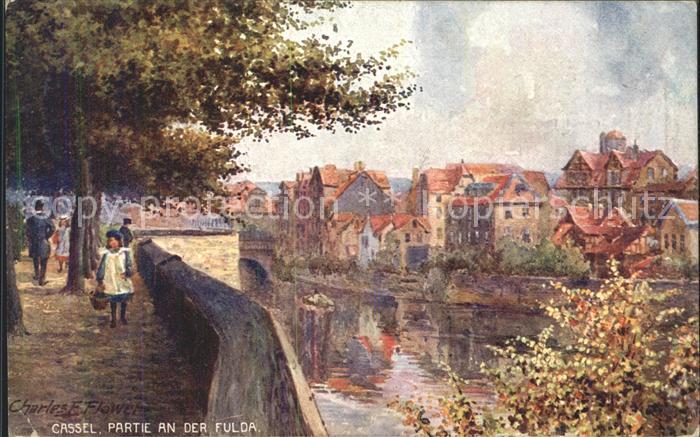 Verlag Tucks Oilette Nr. 643 B Cassel Fuldapartie Charles E. Flower