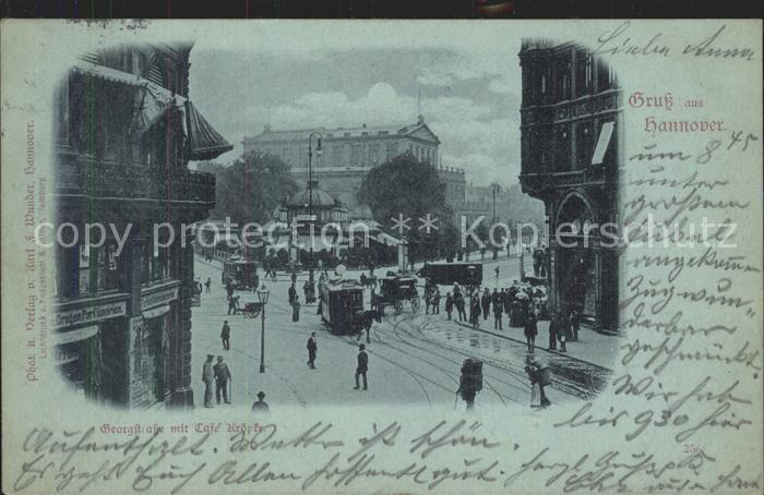 Strassenbahn Hannover Georgstrasse Cafe Kroepcke