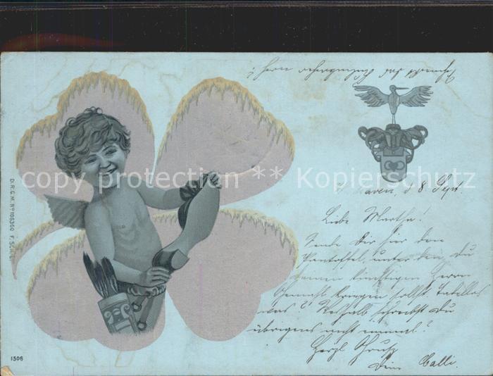 Engel Schuh Kleeblatt Litho