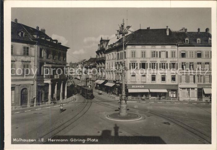 Strassenbahn Mülhausen Elsass Hermann-Göring-Platz