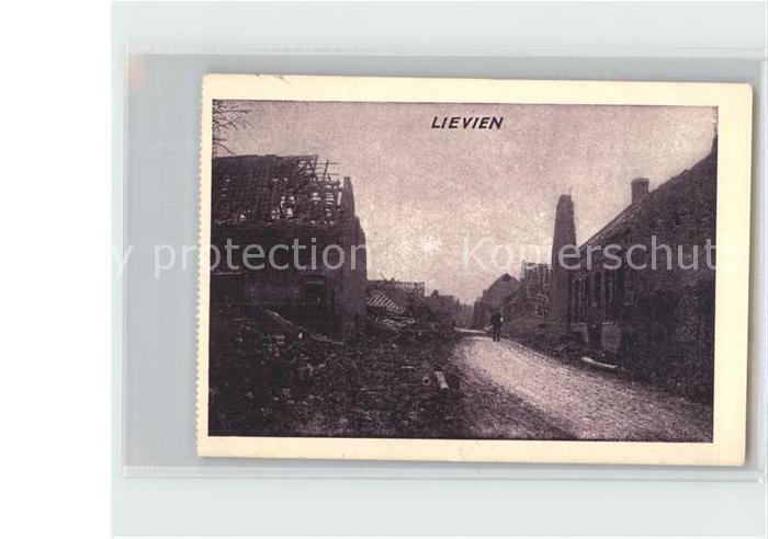 Lievin Kriegszerstoerung Ruinen WK1