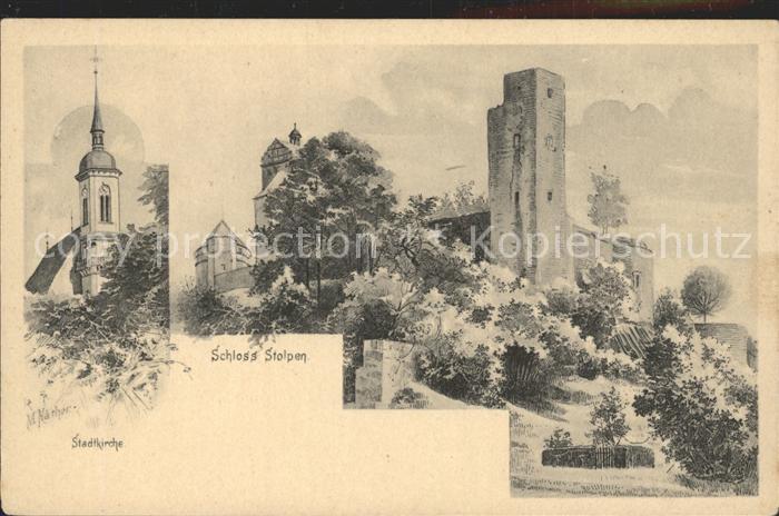 Stolpen Stadtkirche und Schloss