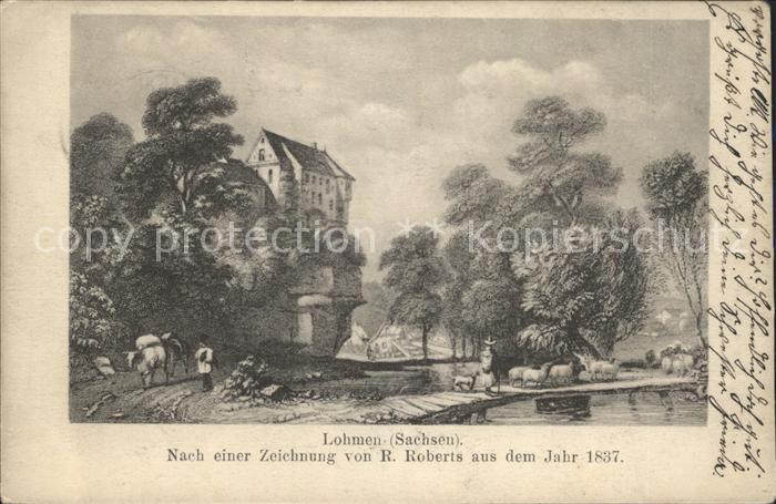 Lohmen Sachsen Zeichnung