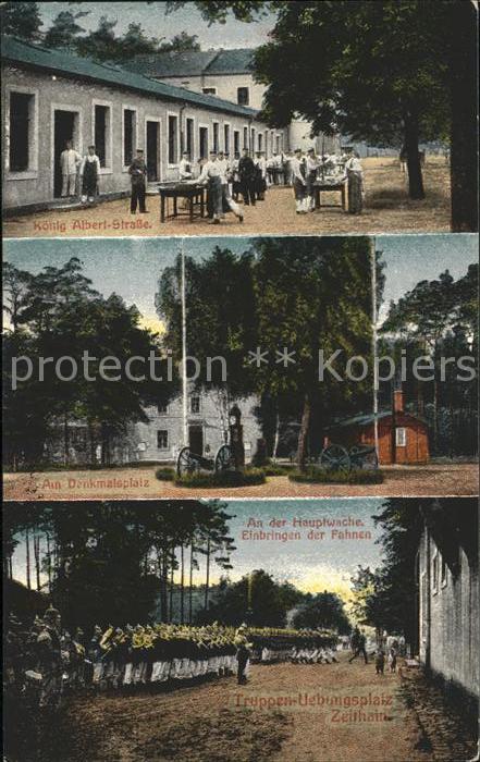 Zeithain Koenig Albert Strasse Denkmalsplatz Truppenuebungsplatz