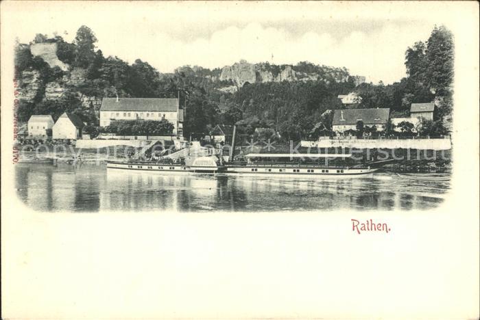 Rathen Saechsische Schweiz Dampfer Austria