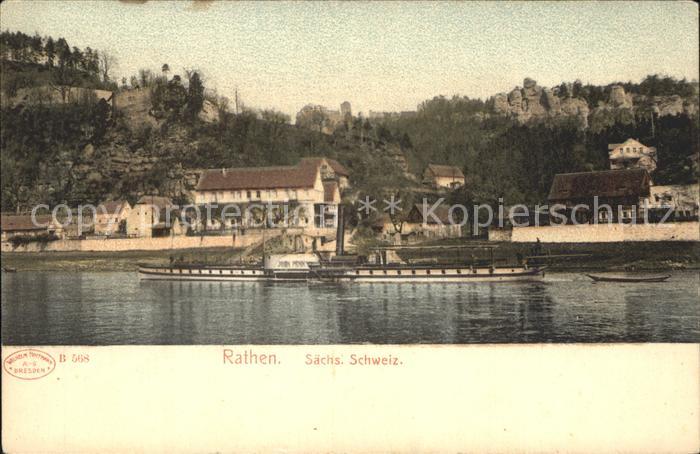 Rathen Saechsische Schweiz Dampfer John Penn