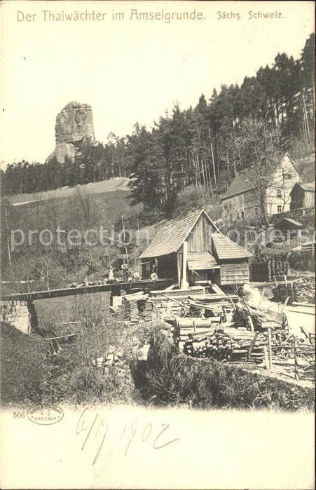 Rathen Saechsische Schweiz Talwaechter Amselgrunde