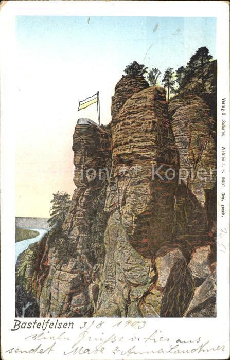 Bastei Saechsische Schweiz Basteifelsen