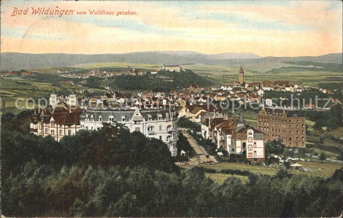 Bad Wildungen Blick vom Waldhaus