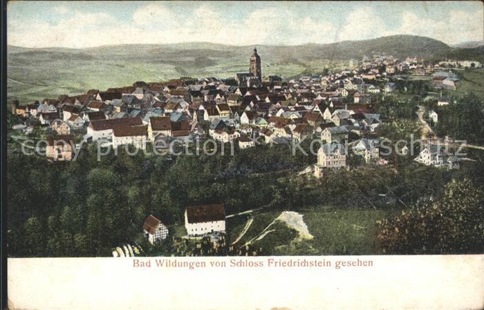 Bad Wildungen Blick von Schloss Friedrichstein