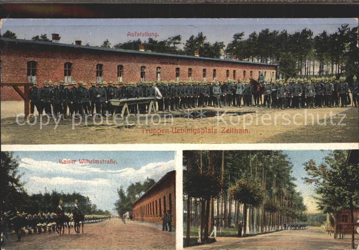 Zeithain Truppenuebungsplatz Aufstellung Kaiser Wilhelmstrasse