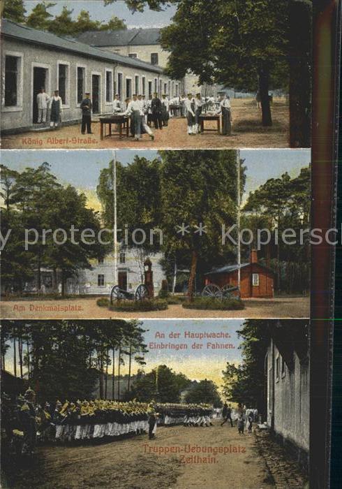 Zeithain Truppenuebungsplatz Hauptwache Denkmalsplatz Koenig Albert Strasse