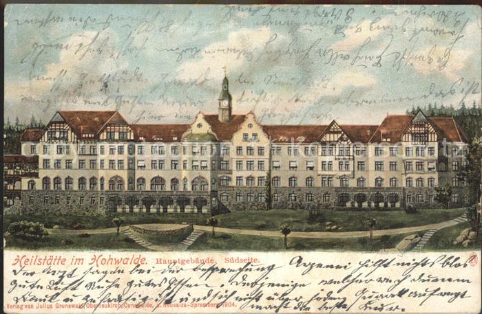 Neustadt Sachsen Heilstaette Hohwald Hauptgebaeude