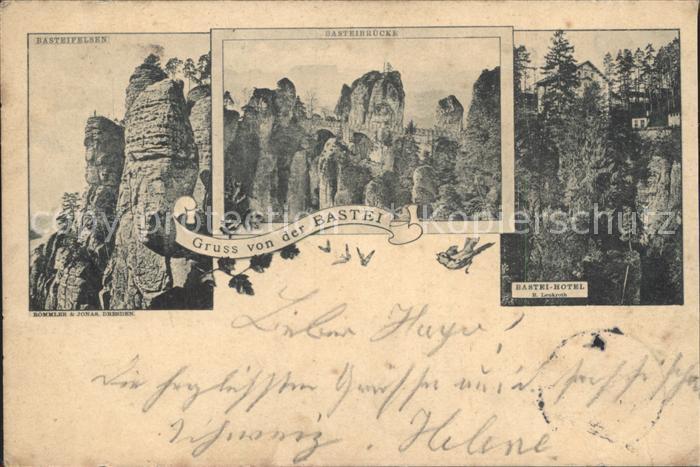 Bastei Saechsische Schweiz Basteifelsen Bruecke Hotel