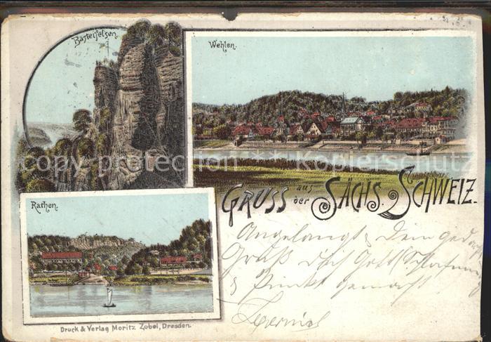Rathen Saechsische Schweiz Wehlen Basteifelsen
