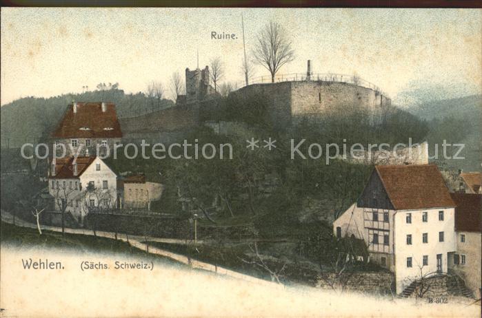 Wehlen Sachsen Burgruine