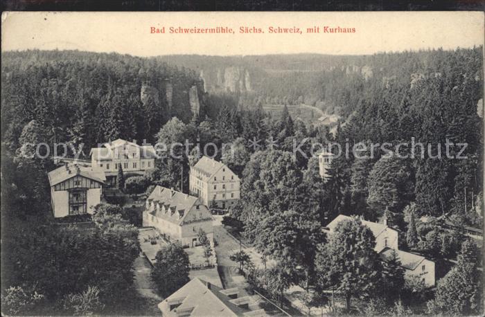 Bad Schweizermuehle Saechsische Schweiz mit Kurhaus