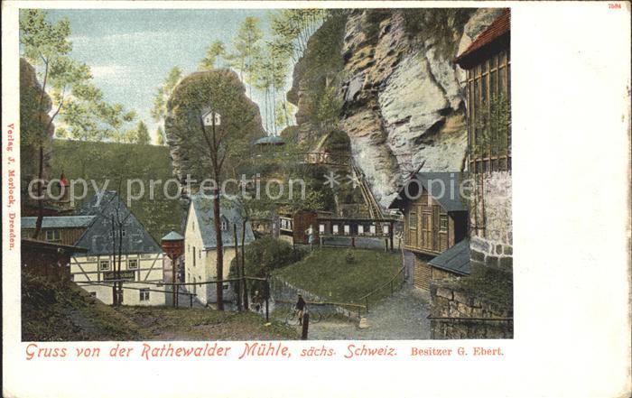 Hohnstein Saechsische Schweiz Rathewalder Muehle