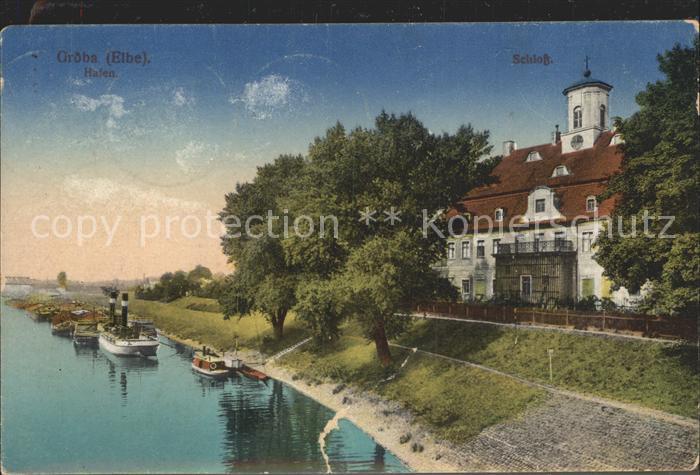 Groeba Elbe Hafen Schloss