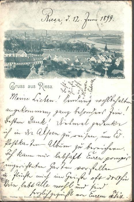 Riesa Sachsen Panorama Reichspost