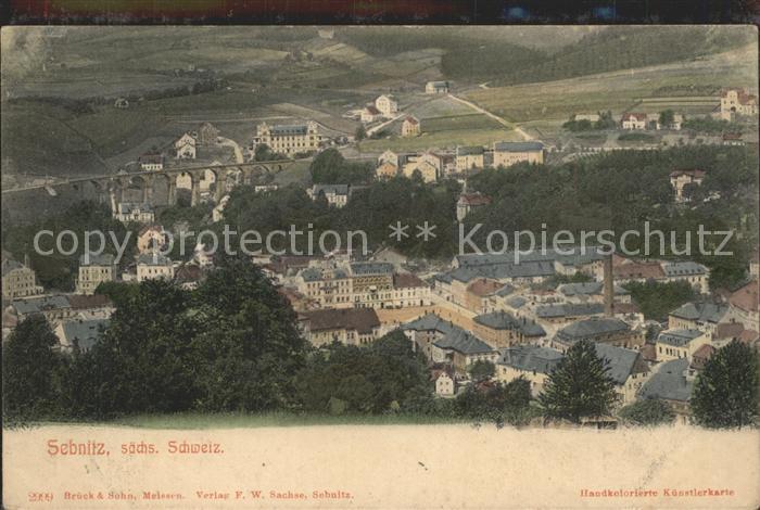 Sebnitz Blick auf die Stadt