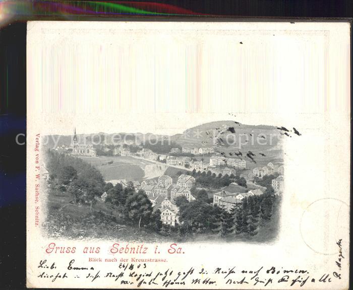 Sebnitz Panorama Blick nach der Kreuzstrasse