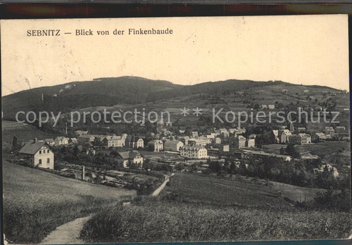 Sebnitz Panorama Blick von der Finkenbaude