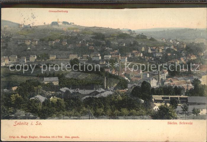 Sebnitz Stadtbild mit Grenadierburg