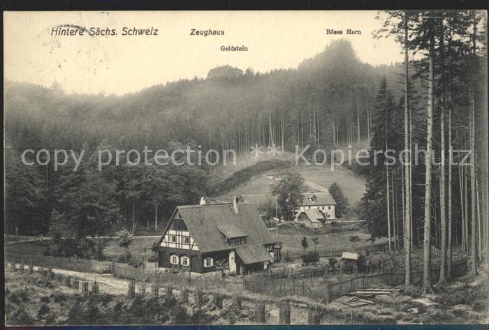 Sebnitz Zeughaus Forsthaus Goldstein Boeses Horn Felsen