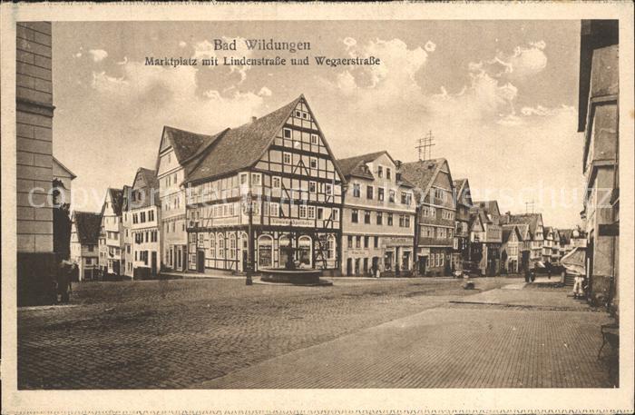 Bad Wildungen Marktplatz Lindenstrasse Wegaerstrasse