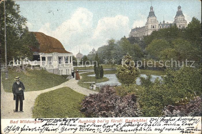 Bad Wildungen Ausblick fuerstlichen Badehotel