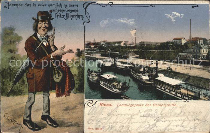 Riesa Sachsen Landungsplatz Fritze Bliemchen