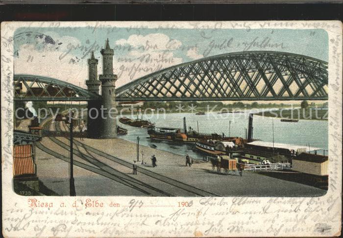 Riesa Sachsen Elbbruecke