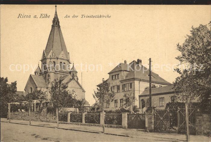 Riesa Sachsen An der Trinitatiskirche