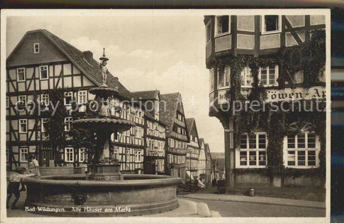 Bad Wildungen Alte Haeuser Markt am
