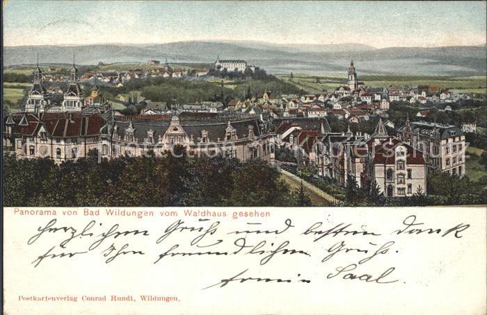 Bad Wildungen Panorama vom Waldhaus gesehen